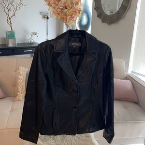 Kenneth Cole Reaction leather blazer